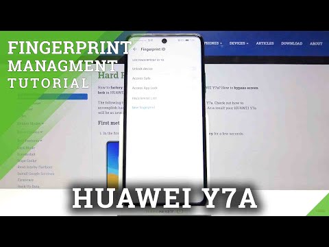 How to Set Up Fingerprint on HUAWEI Y7a – Fingerprint Lock