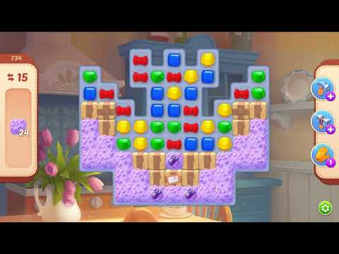 Homescapes level 734 - 15 Moves - No Boosters