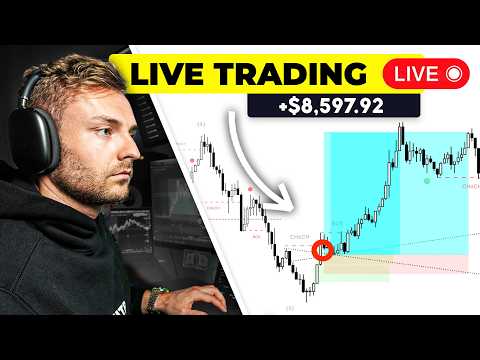 LIVE DAY TRADING - How I Profit $8,597 Risking $1k [10x Strategy]