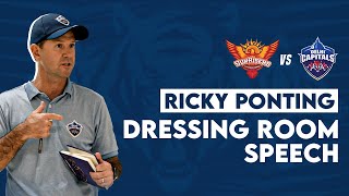 Ricky Ponting's Dressing Room Speech | SRH v DC | IPL2021