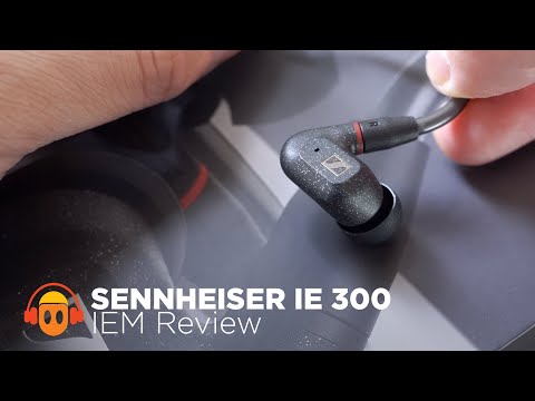 Black in-ear headphone sennheiser ie 300 earphone