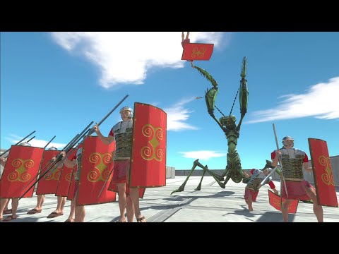 New unit mantis chases. Aim for the goal without getting caught! | Animal Revolt Battle Simulator