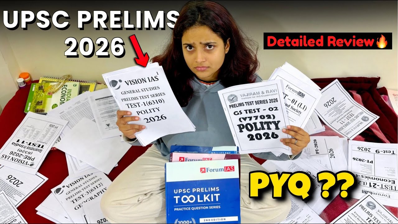 Best UPSC Prelims Test Series 2026📚🔥| PYQ Solved & Unsolved🤯 | Detailed Review💯| #vlog 