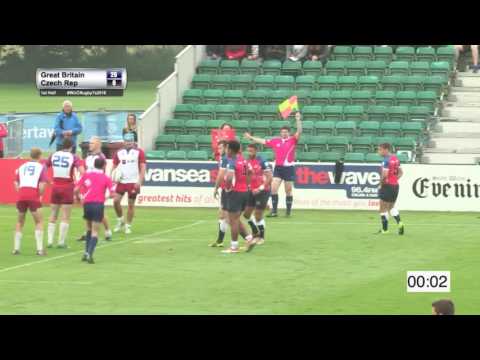 Great Britain vs Czech Republic Men A - 7th World University Rugby 7 Championship 2016 – Swansea