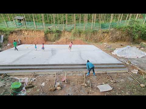 Video: 30 days of building and pouring concrete for the floor.