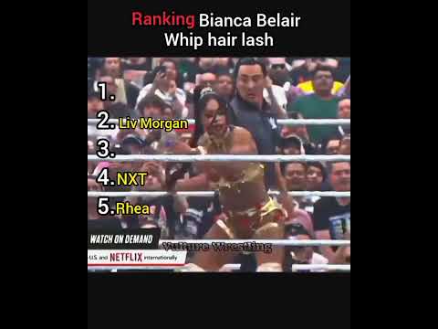 Best Bianca Belair whip hair lash ☠️ #wwe #wwewrestlers