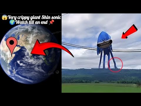 😱I Found strange giant shin sonic Geo at the end🌍!#eartheffects89 #googleearth #popularvideo #maps 