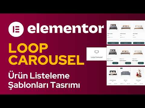 Elementor PRO Loop Carousel ile Kaydırmalı Özel Ürün Şablonları Tasarlıyoruz!