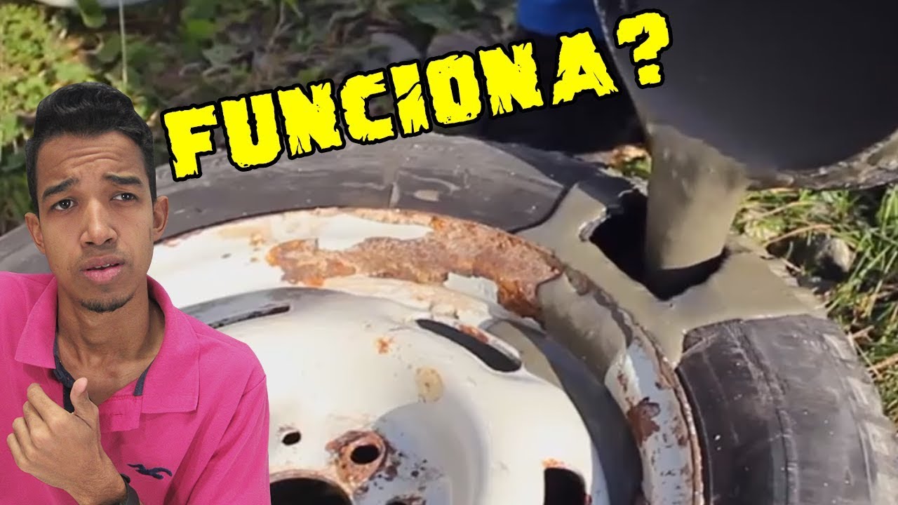 CONCRETO DENTRO DO PNEU FUNCIONA?