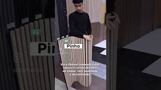 Vídeo de Painel Ripado MDF 100cm x 100cm Tabaco