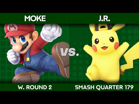 Smash Quarter 179 - Moke (Mario) v J.R. (Pikachu): Winners Round 2