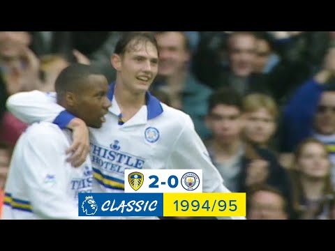 Noel Whelan double! Leeds United 2-0 Manchester City | Premier League Classic | 1994/95