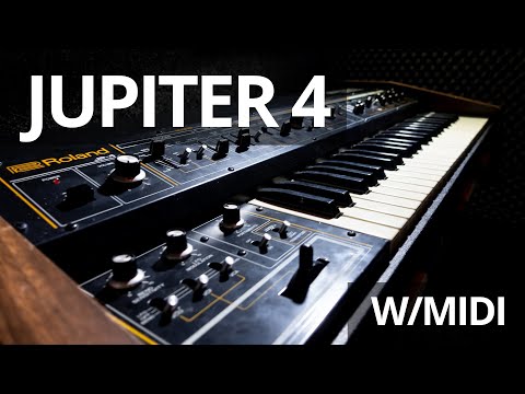 Roland Jupiter 4 49-Key Synthesizer 1978 - 1982 - Black image 10