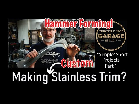 Hammer Forming Custom Stainless Steel Car Trim.