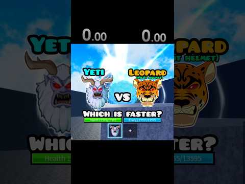 Yeti VS Leopard - Speed test