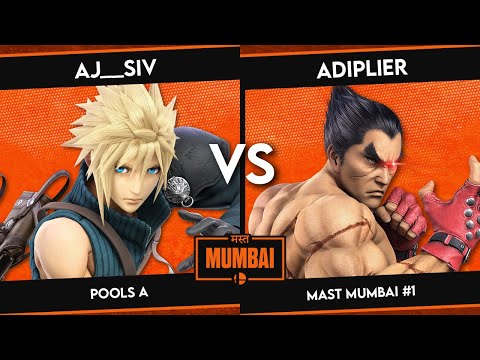 aj__siv (Cloud) vs Adiplier (Peach/Kazuya) - Mast Mumbai #1 - Pool A
