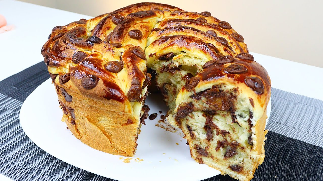 ROSCA CASEIRA COM MUITO CHOCOLATE  - MASSA MACIA, FÁCIL E SUPER LEVE!