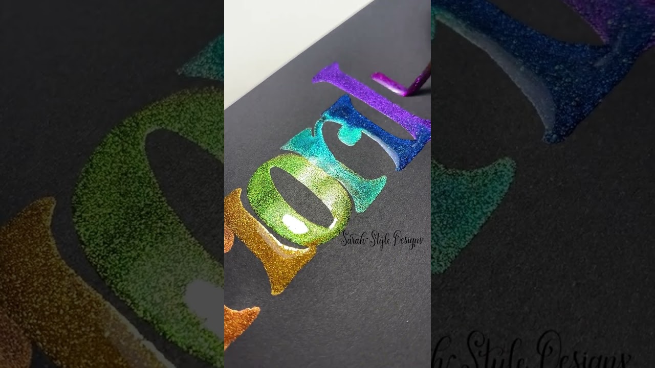 Beautiful Metallic Watercolors!