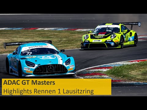 Mercedes-AMG schlägt Porsche | ADAC GT Masters Lausitzring Highlights Rennen 1