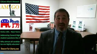 DEC 5 MArk Stewart Greenstein:Why candidates are "educated"