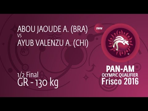 1/2 GR - 130 kg: A. ABOU JAOUDE (BRA) df. A. AYUB VALENZU (CHI), 7-1