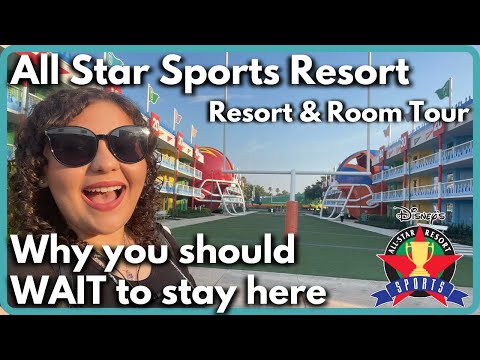 Disney's All Star Sports Resort - Resort & Room Tour (quartos não reformados '22) | Walt Disney World