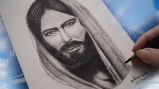 How to draw Jesus Christ, Realistic Portrait | jesar art