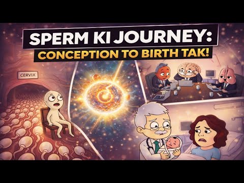 Sperm की journey Conception से birth तक #SpermJourney #PregnancyJourney #medicalanimation #viral 