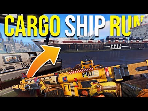 RUST CARGO SHIP LOOT RUN FOR END GAME WEAPON LOOT (+Rust Raids) - Rust Survival Gameplay | S14-E9