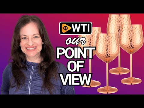 Stainless Steel Wine Glasses-18 oz Unbreakable Hammer point Wine Goblets - WTI product video review
