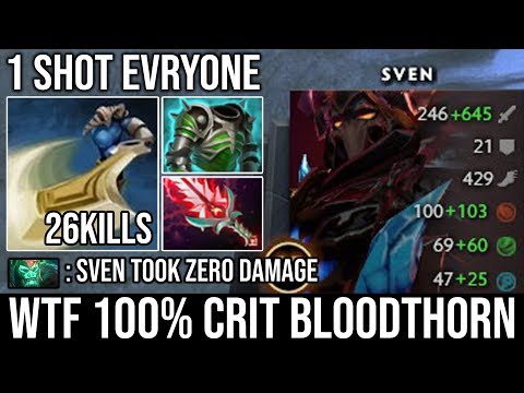 WTF 100% Crit Sven Bloodthorn 1 Hit K.O Vs 7 Slotted Pro WK | Battle of the Right Clicker by Fear