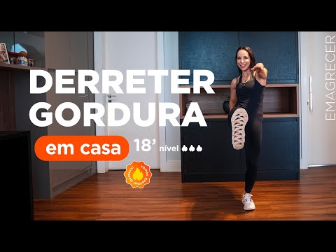 TREINO CARDIO HIIT - 18 MINUTOS PRA QUEIMAR MUITA GORDURA EM CASA - SEM DEITAR - Carol Borba