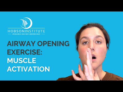 Airway opening exercise: Pharyngeal Muscle Activation with resisted tongue to palate suction