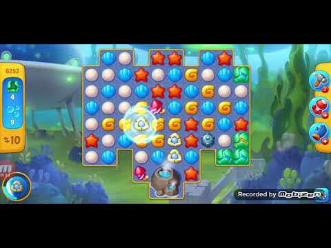 fishdom gameplay / level 6252 /It is like the ads? / thank you 피쉬돔 / 모바일 게임 / 중독성 있는 게임 /