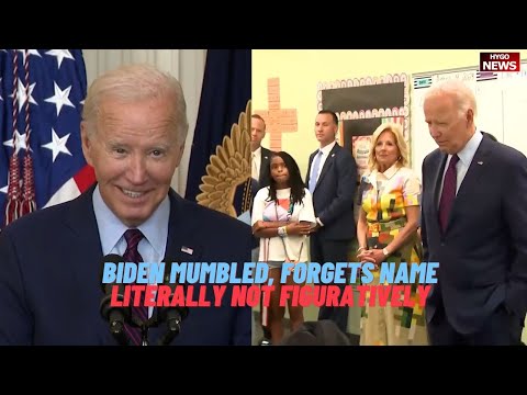 Biden mumbled, forgets DHS Mayorkas name, literally not figuratively, TELEPROMPTER