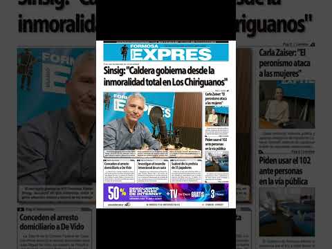 📢📋 Títulos de tapa Diario Exprés del Martes 12-5-2026 📋📢 https://www.expresdiario.com.ar