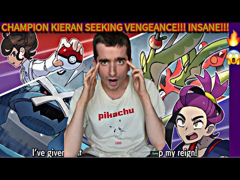First-Time Reacting to Battle! Champion Kieran W/ LYRICS-Pokémon Scarlet & Violet: Indigo Disk Cover
