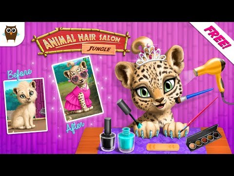 Jungle Animal Hair Salon Pets Makeover Gameplay | TutoTOONS - YouTube