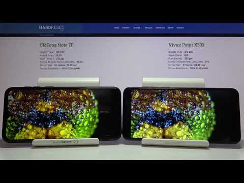 Ulefone Note 7P vs Vivax Point X503 - Display Comparison