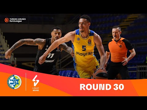 Maccabi – ASVEL | Highlights der 30. Runde | Turkish Airlines EuroLeague 2023–24