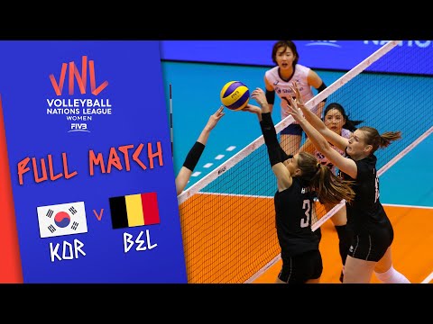 Korea 🆚 Belgium - Full Match | Women’s Volleyball Nations League 2019