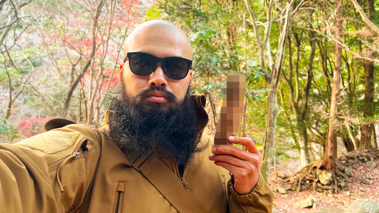 気持ちよくなる棒をブッシュクラフト