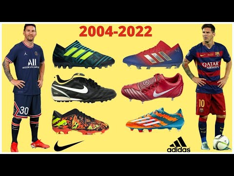 DIE ENTWICKLUNG DER SCHUHE VON LIONEL MESSI VON 2004 BIS HEUTE