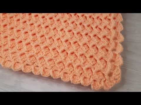 Узор для пледа крючком. Часть1. Crochet