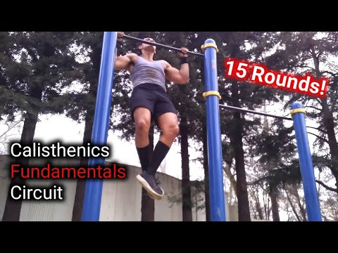 Calisthenics Fundamentals Circuit; 15 Rounds | 75 Pull-ups, 150 Kick-Outs, 300 Push-Ups, 150 Burpees