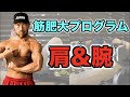 【筋トレ】重量をコントロールしてデカくする肩と腕の筋トレプログラム!