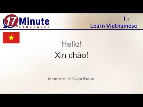 Learn Vietnamese (free language course video)