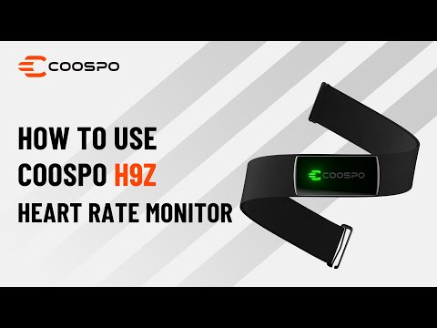 How to Use Coospo H9Z Chest Strap Heart Rate Monitor?