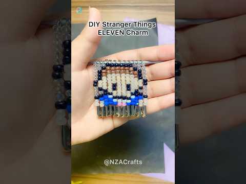 DIY Stranger Things ELEVEN Charm (778) ASMR Tutorial #diy #gift #asmr #viral #shorts #usashorts