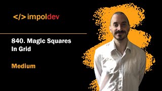 YouTube video 'Magic Squares In Grid | LeetCode 840 - Python'